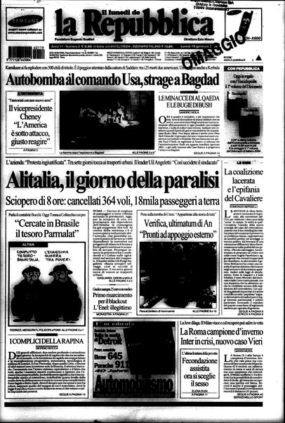 Il lunedì de La repubblica